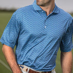RANCH WATER PRINTED PERFORMANCE POLO
