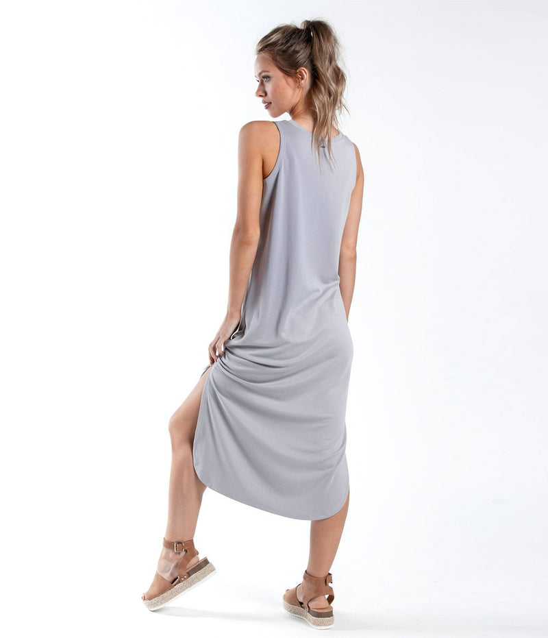 MODAL MIDI DRESS GRAY RIDGE