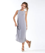 MODAL MIDI DRESS GRAY RIDGE