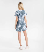 WATERCOLOR DRESS BLUE MIRAGE