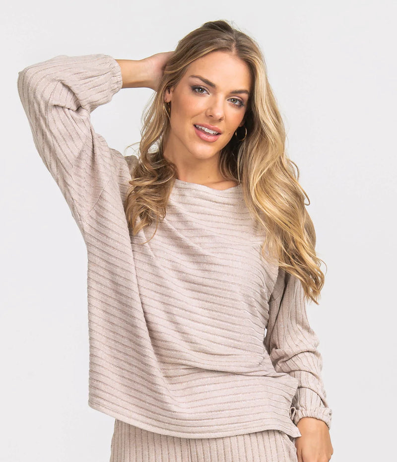 RIBBED SINCERELY SOFT BELLA TOP AUTUMN GLAZE