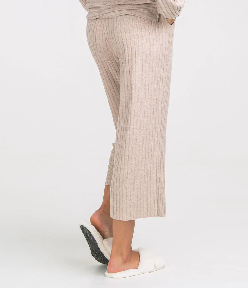 RIBBED SINCERELY SOFT CROPPED PANTS AUTUMN GLAZE