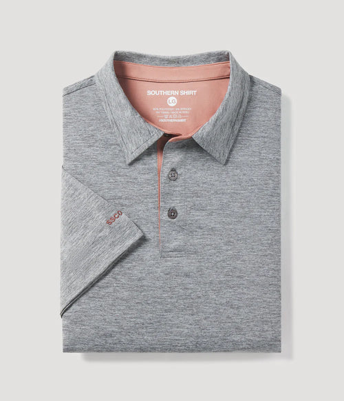 GRAYTON HEATHER POLO IRON