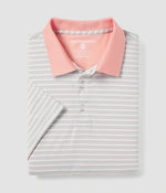 HAVANA STRIPE POLO TROPICAL PEACH