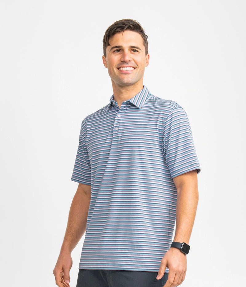 PEBBLE BROOK STRIPE POLO ARCADE