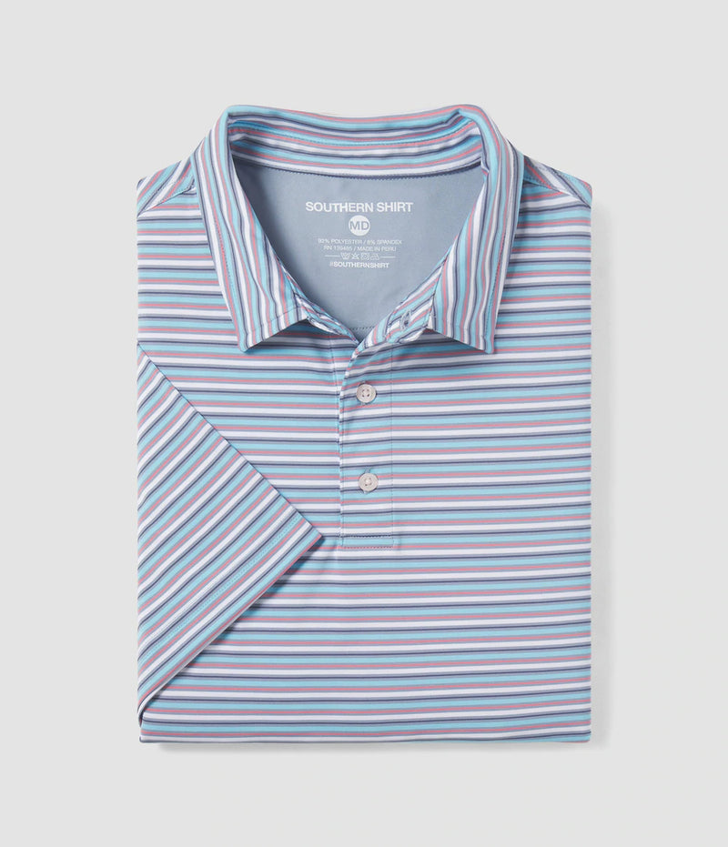 PEBBLE BROOK STRIPE POLO ARCADE