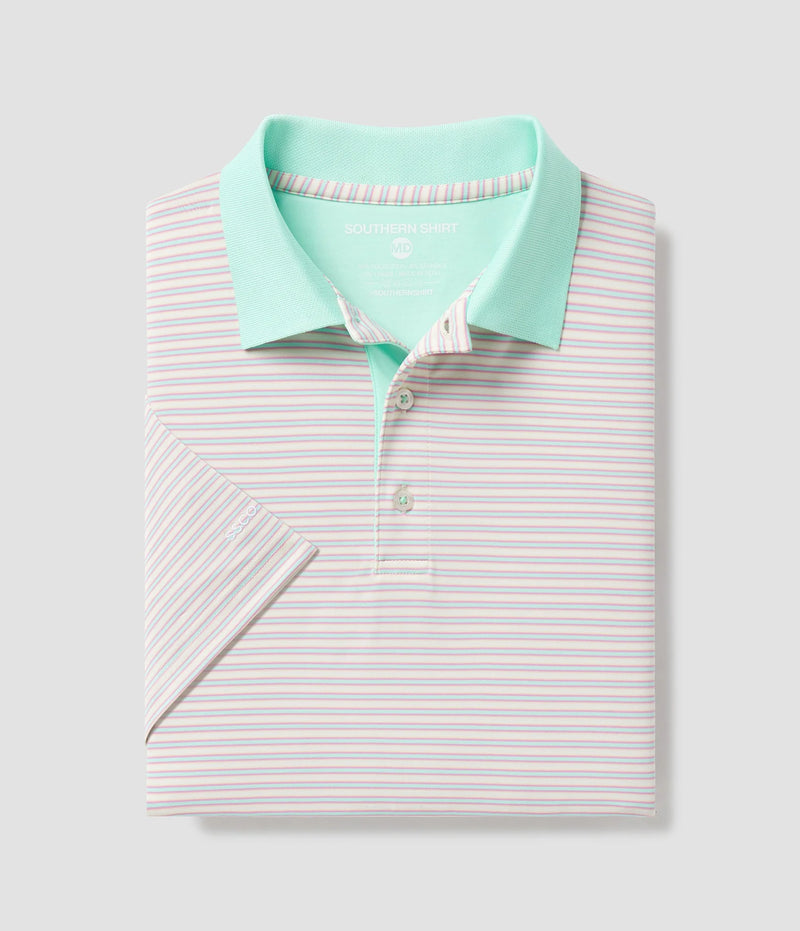 STARBOARD STRIPE POLO SUNSET