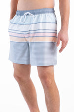 NEO STRIPE SWIM SHORTS