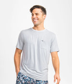 MAX COMFORT POCKET TEE SS FADED DENIM