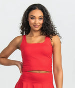 ALL SQUARED UP PERFORMANCE TANK CHERRY TOMATO