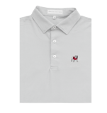 UGA STANDING DAWG LOBLOLLY STRIPE POLO - GRAY & WHITE