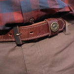 The Olive Waxed Canvas Belt