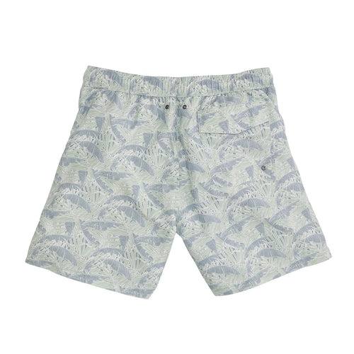 Gulf Palms Swim Trunk Frosty Green